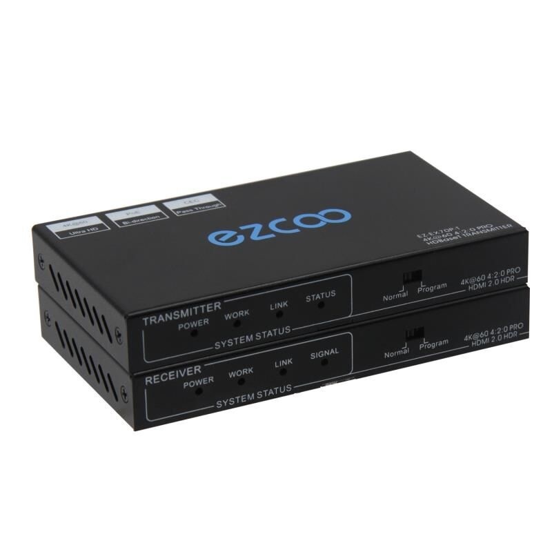 4K60 HDMI Extender, HDBaseT extender RS232+IR+POE pass through,