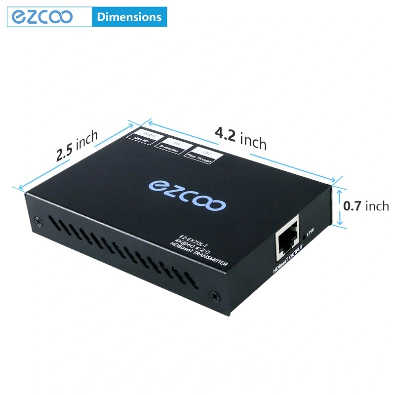 4K60 HDMI Extender HDBaseT extender  IR+POE pass through