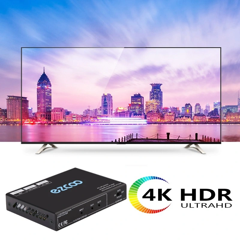 4K60 HDMI Splitter 1 IN 2 OUT,Dolby Vision , Scaling out, Optical Audio Breakout, CEC on out1