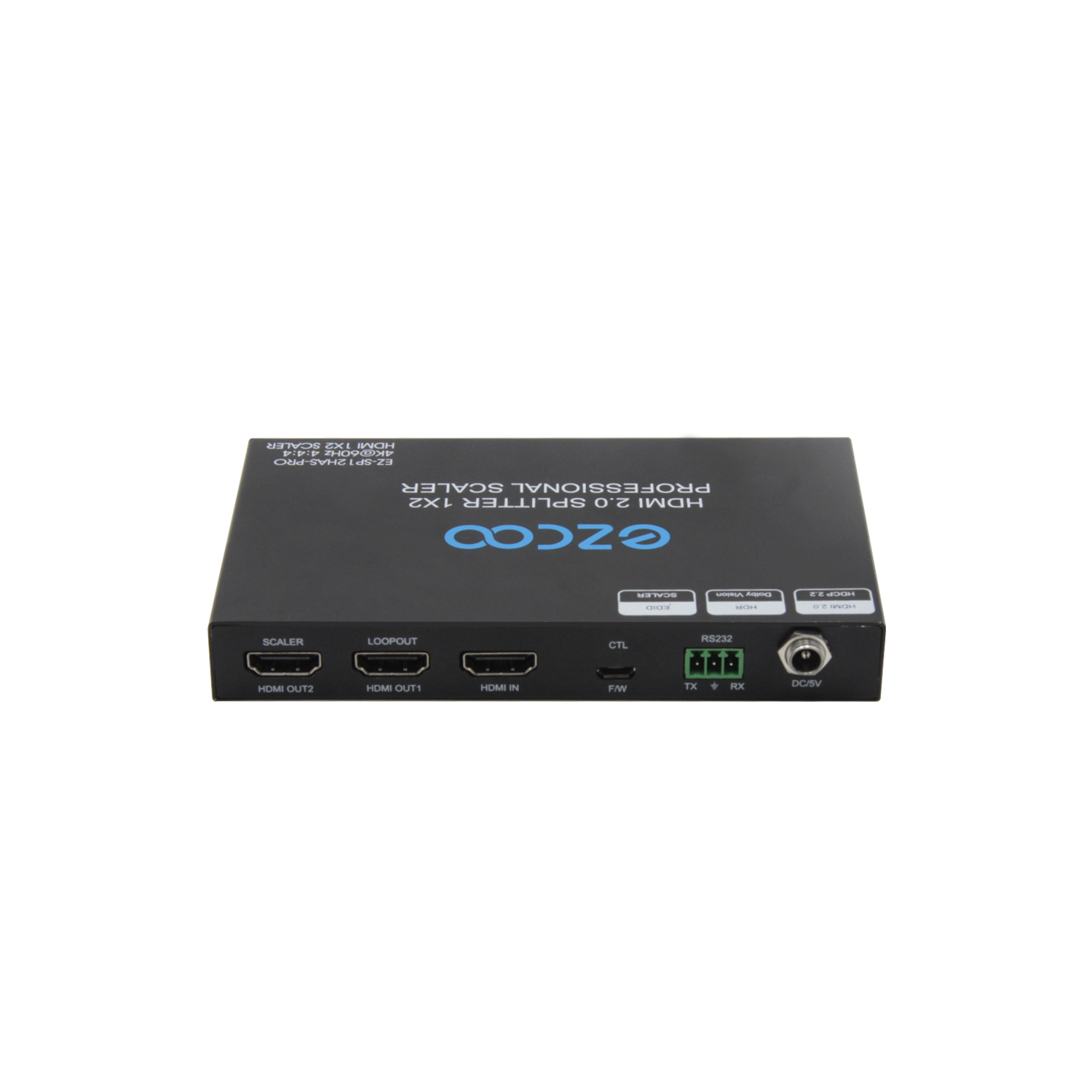 HDMI Splitter 1X2 with professional Scaler multiple resolutions