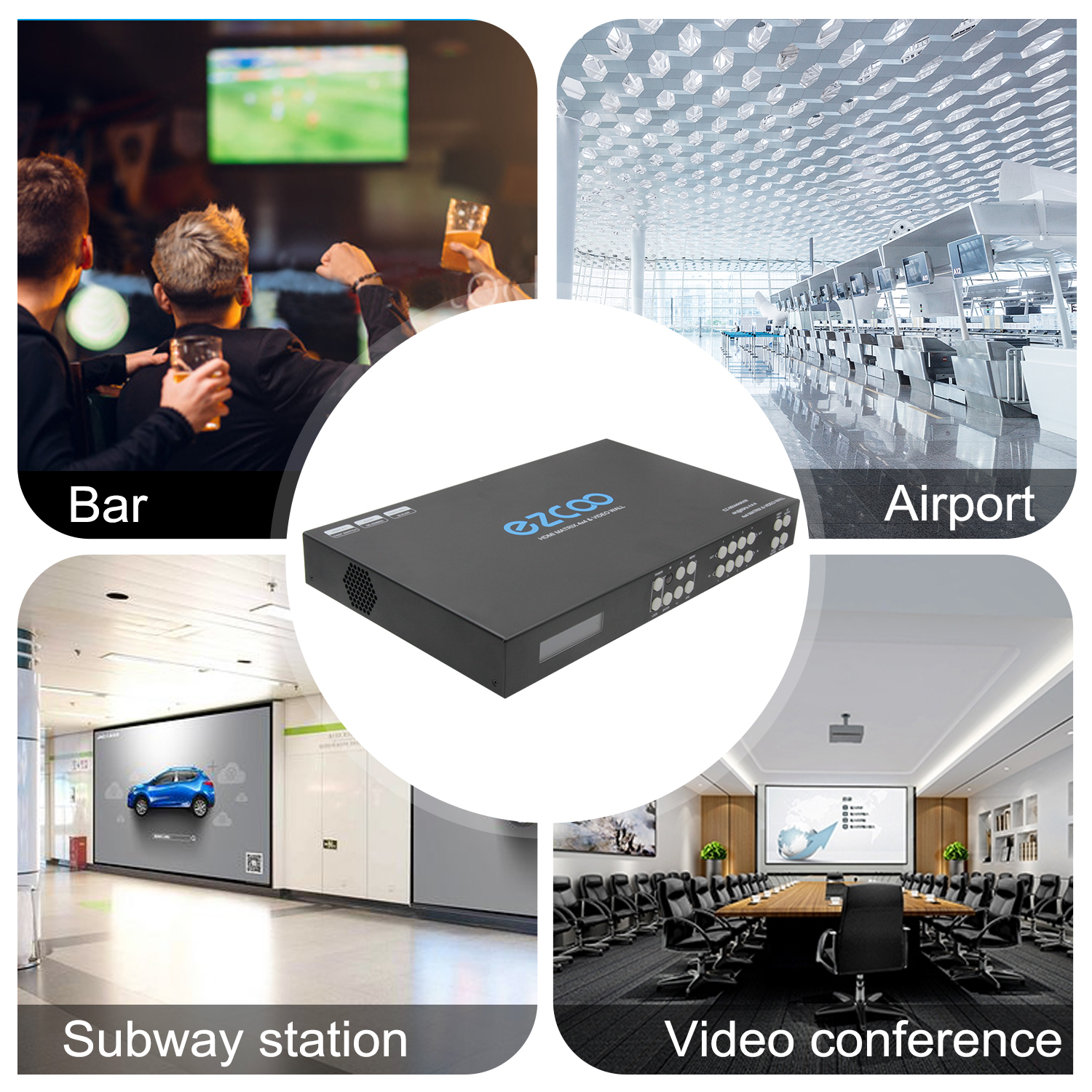 4K60Hz HDMI  Matrix 4x4 Fast switch&video wall