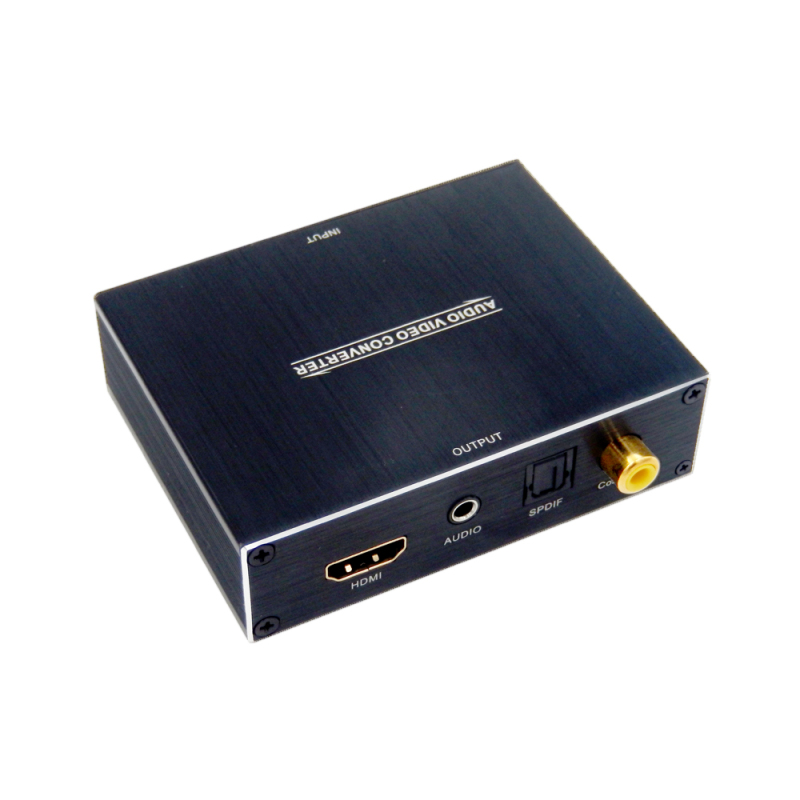 ROFAVEZCO  HDMI audio extractor HDMI IN&amp; HDMI OUT with SPDIF/Coaxial, stereo audio output，audio visual receiver