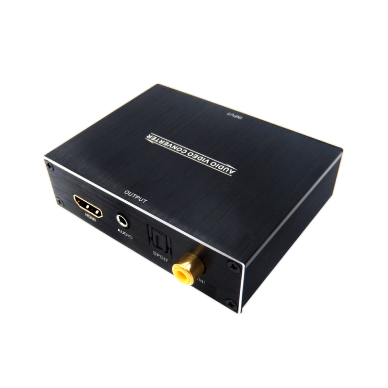 ROFAVEZCO  HDMI audio extractor HDMI IN&amp; HDMI OUT with SPDIF/Coaxial, stereo audio output，audio visual receiver