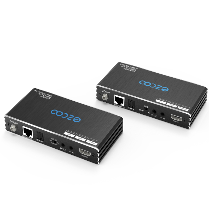 4k60 HDMI ARC Extender, 18G/bps HDBaseT Extender . IR+POE+ SPDIF Audio Breakout