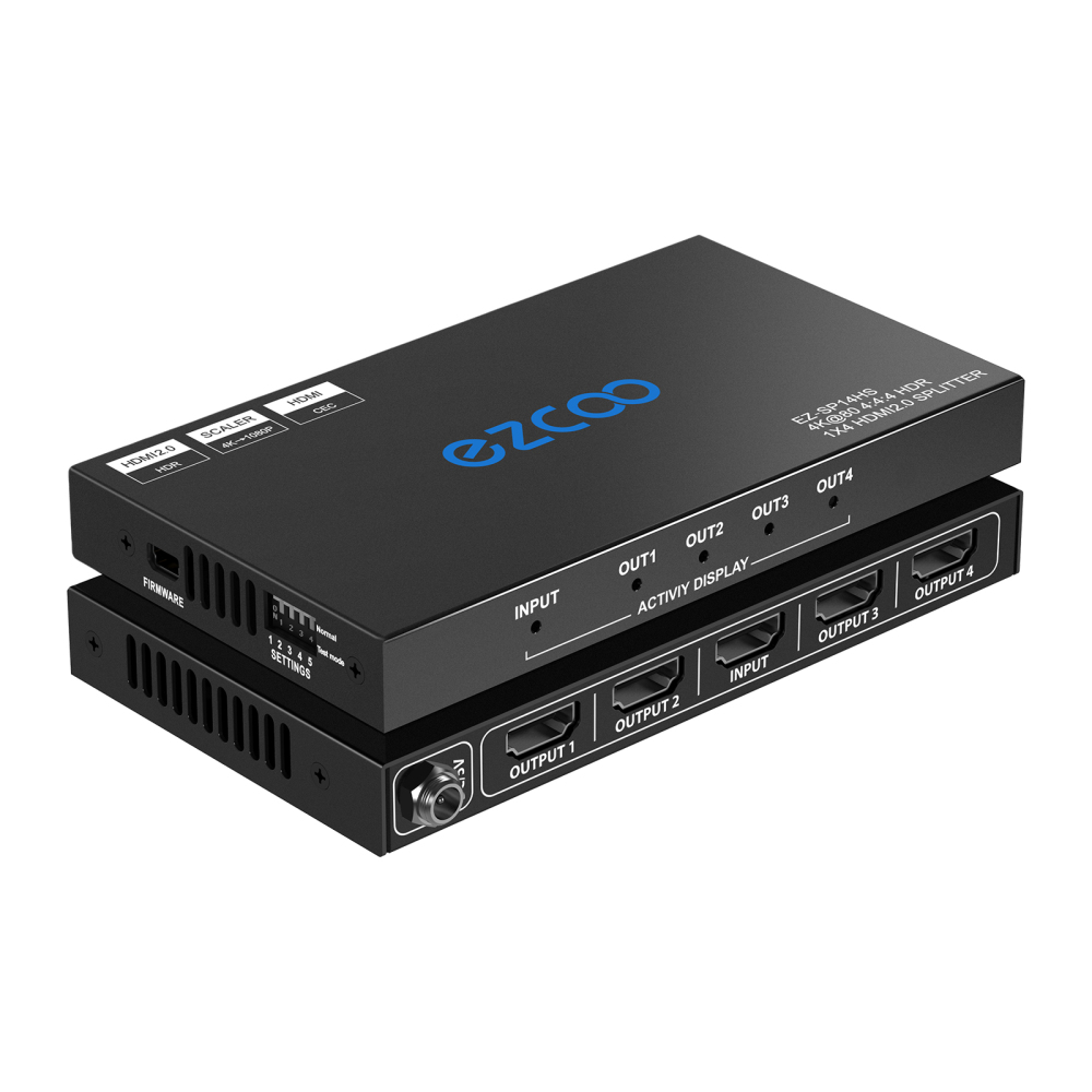 4K60 HDMI Splitter 1 IN 4 OUT,4k Dolby Vision HDR, Scaling output