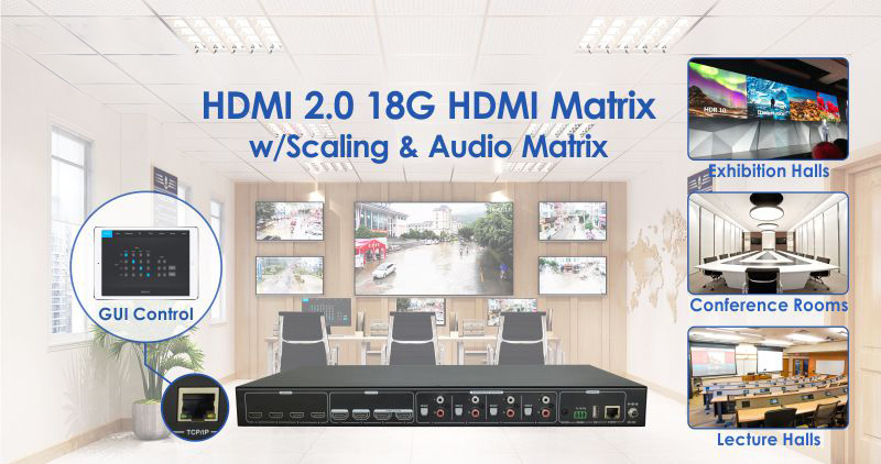 4K60Hz HDMI  Matrix 4x4 Fast switch&amp;video wall