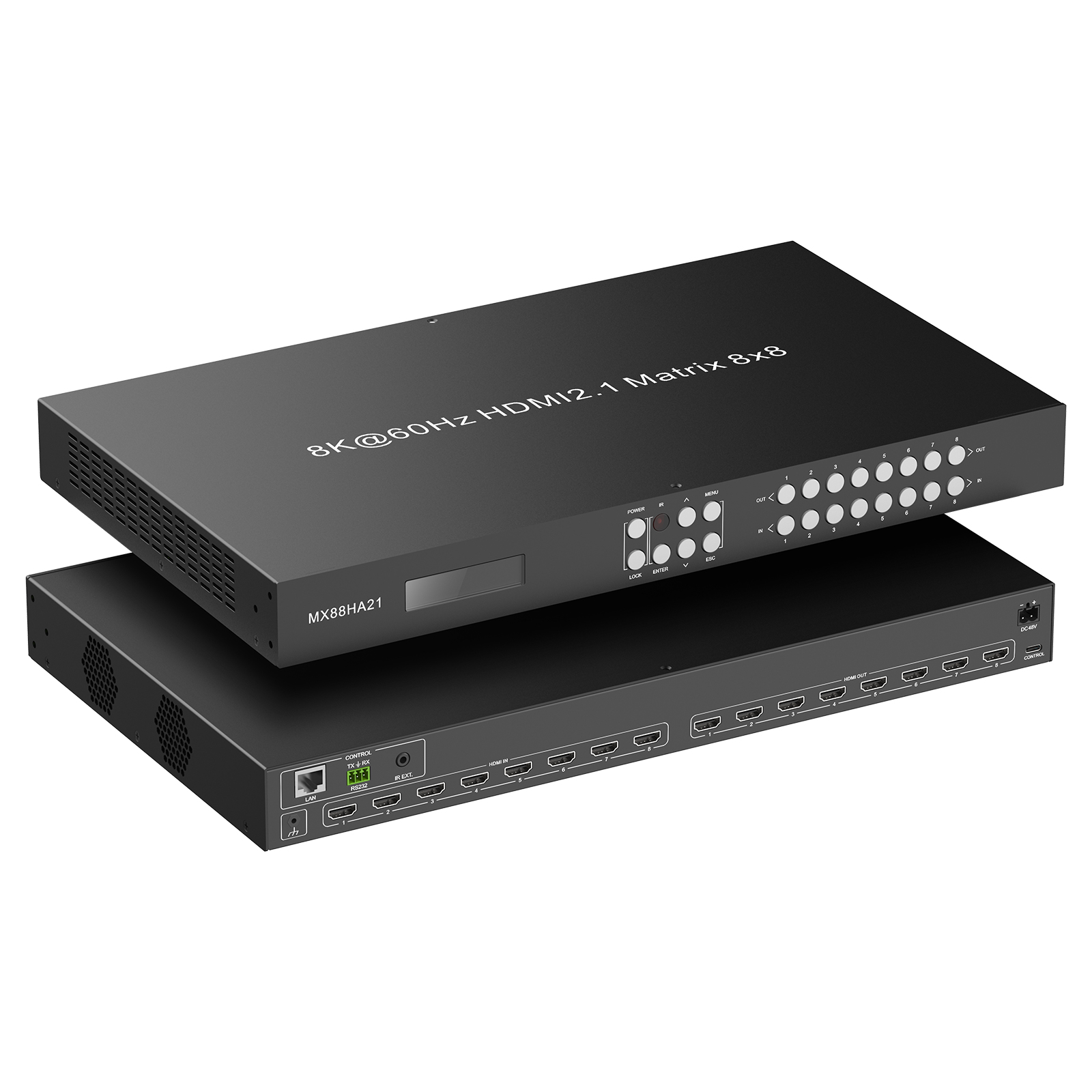 hiha様 8K HDMI MATRIX 4K120Hz 8X8, 8 input 8 output