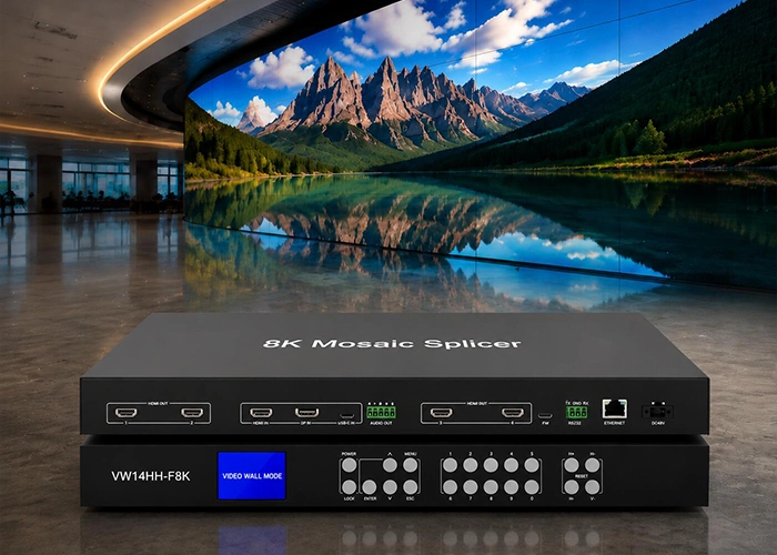 8K mosaic splicer for custom resolution LED video walls