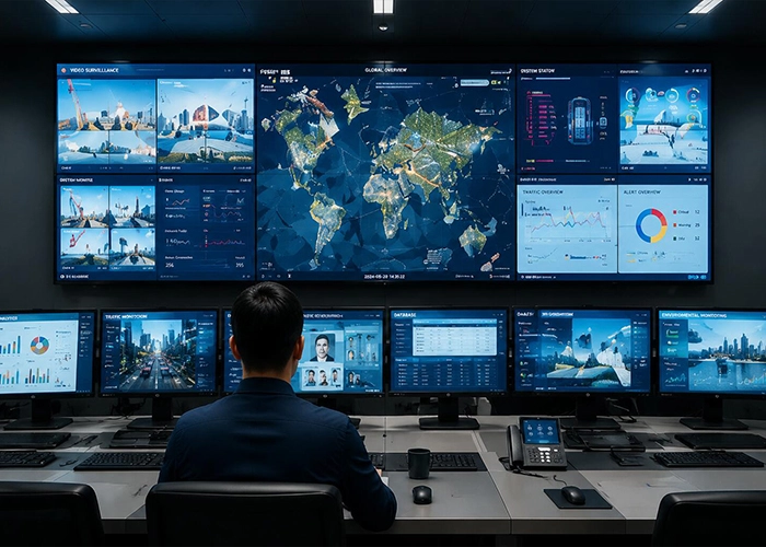 8K video wall controller for control room multi-screen displays