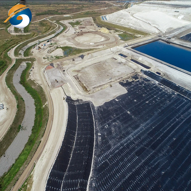 Black 1mm Pond Liner HDPE Geomembrane Sheet