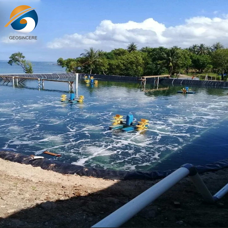 0.5mm 0.75mm HDPE Geomembrane Fish Farm UV Resist Pond Liner