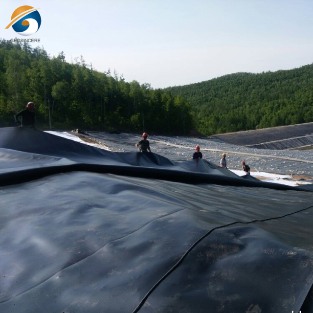 1.5 mm Thick Dam Liner Waterproofing HDPE Geomembrane