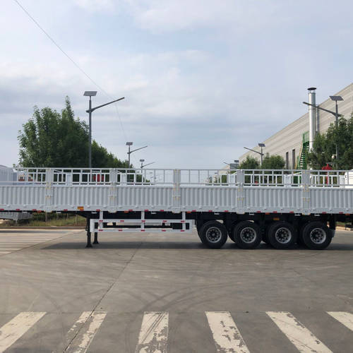 CARGO/DROP SIDE SEMI TRAILER WITH SIDEWALL