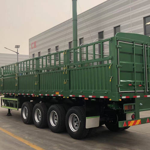 CARGO/DROP SIDE SEMI TRAILER WITH SIDEWALL