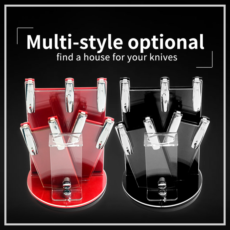 XYj Knife Holders 360 Degree Free Rotation Kitchen Knife Block Universal Ceramic Knife Storage Stand Holder Kitchen Dining Gift