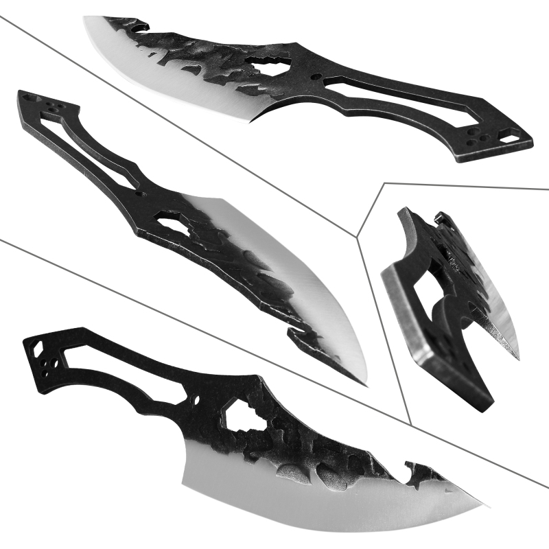 XYJ 2pcs Tactical Paracord Knife Set 6 Inch Full Tang Fixed Blade Handmade Hunting Outdoor Camping Survival Knives