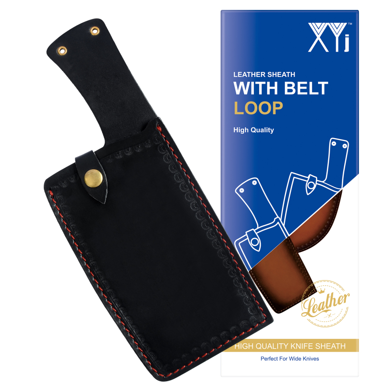 XYJ Leather Knife Sheath for Kitchen Chef Knives Blade Guards Protector