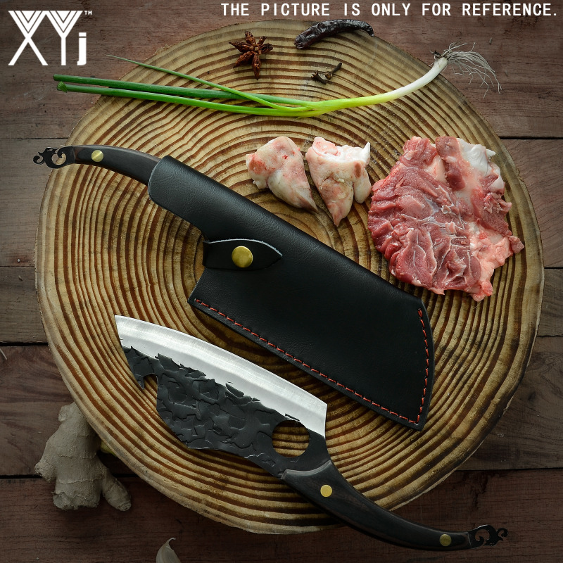 Xyj 6.5 Inch Full Tang Stainless Steel Chef Boning Knife With Bottle Opener - Razor Sharp Meat Fish Vegetables Filleting Breaking Brisket Trimming Kni