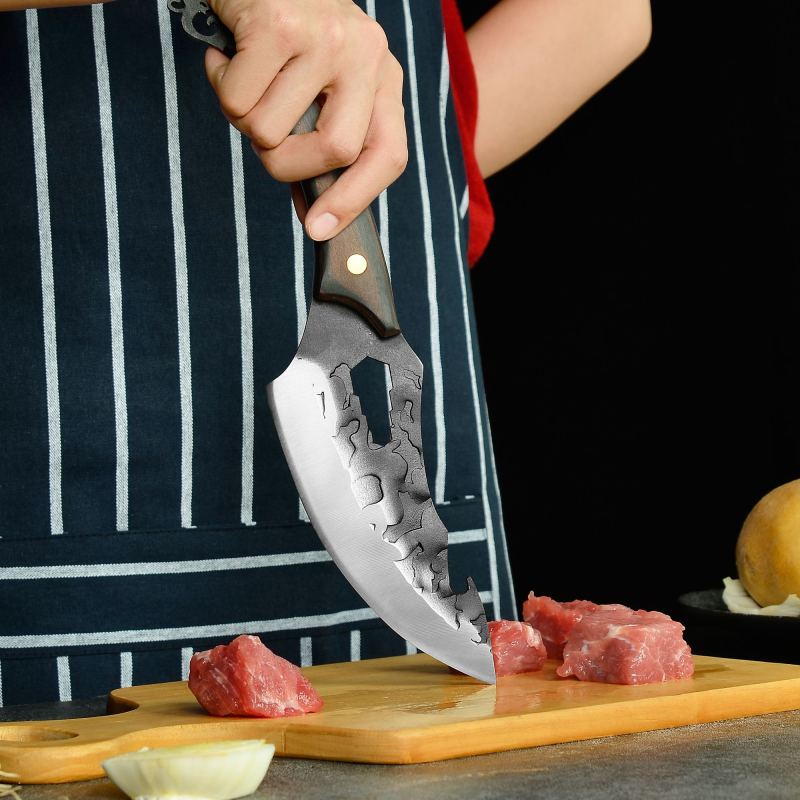 XYJ Full Tang 6.5 Inch Slice Knife Come With Sleeves Grindstone Mini Knife Stainless Steel Outdoor Cooking Knives