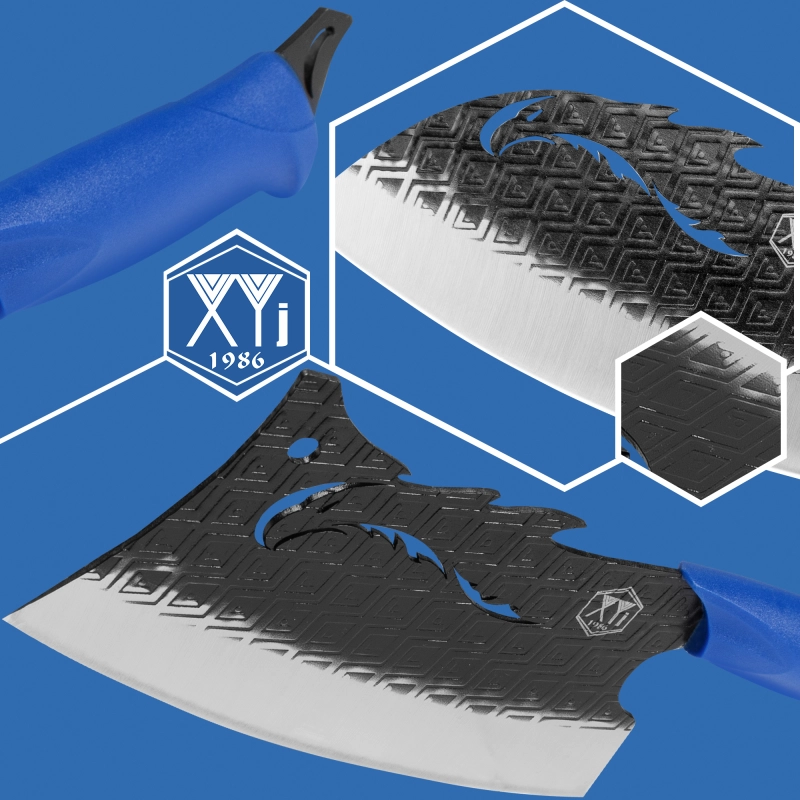 XYJ Vegetable Santoku Knives Set With Holster Bag Whetstone