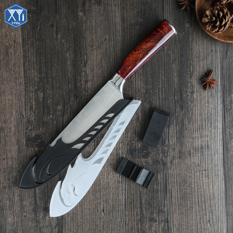 XYJ 2pcs Chefs Knife Sheath Blade Cover Edge Guard 8.5 x 1.5 inch Portable Kitchen Santoku Slicing Knives Sleeve Holder For Outdoor Travel Camping