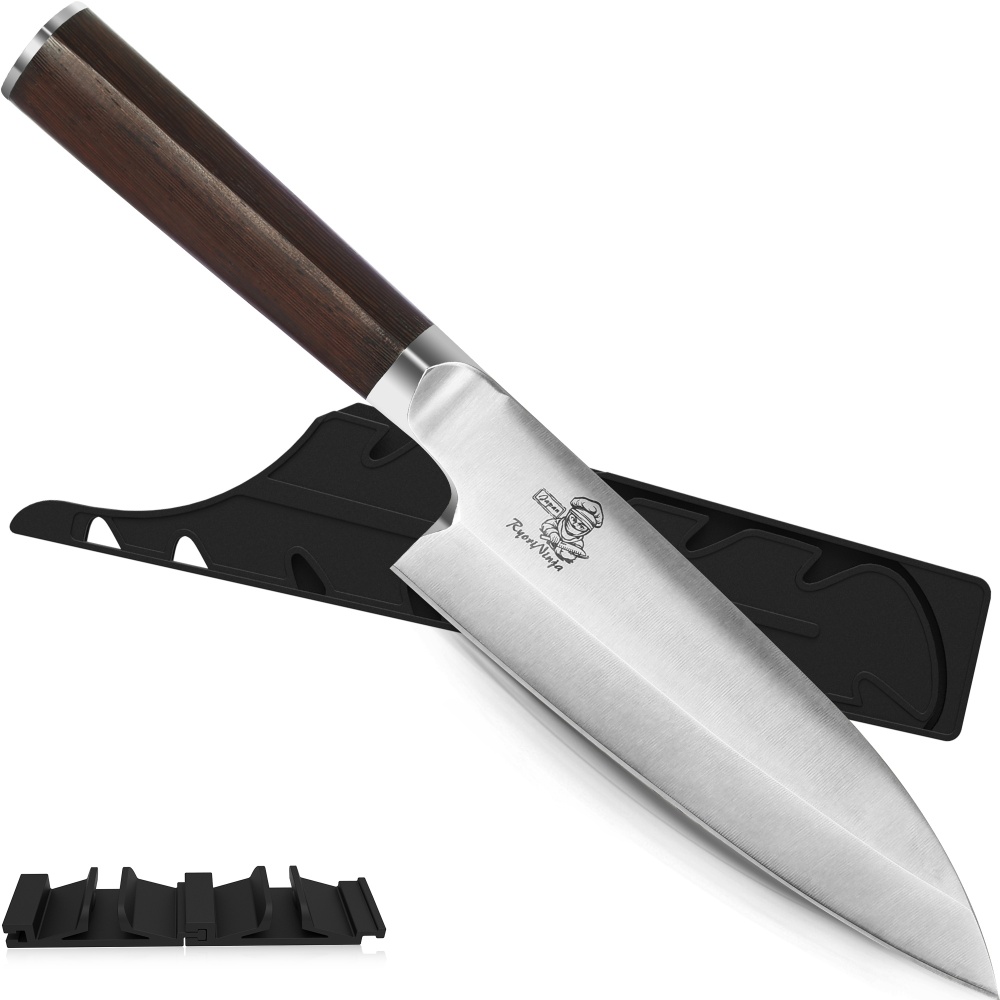 RyoriNinja Dexter Deba Knife Japanese Steel Kitchen Chef Knife, Professional stainless Steel Fish Fillet Knife for cooking with Gift Box for Men and Women