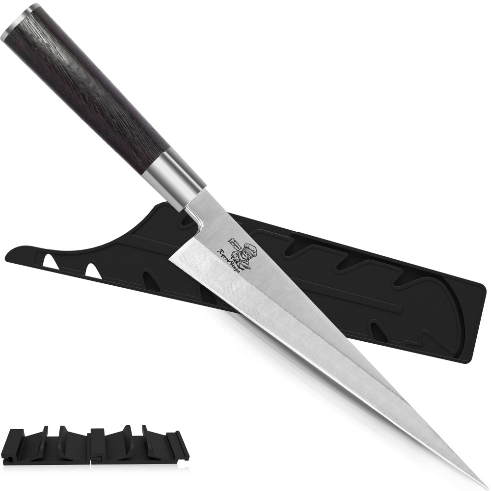 RyoriNinja Dexter Deba Knife Japanese Steel Kitchen Chef Knife, Professional stainless Steel Fish Fillet Knife for cooking with Gift Box for Men and Women