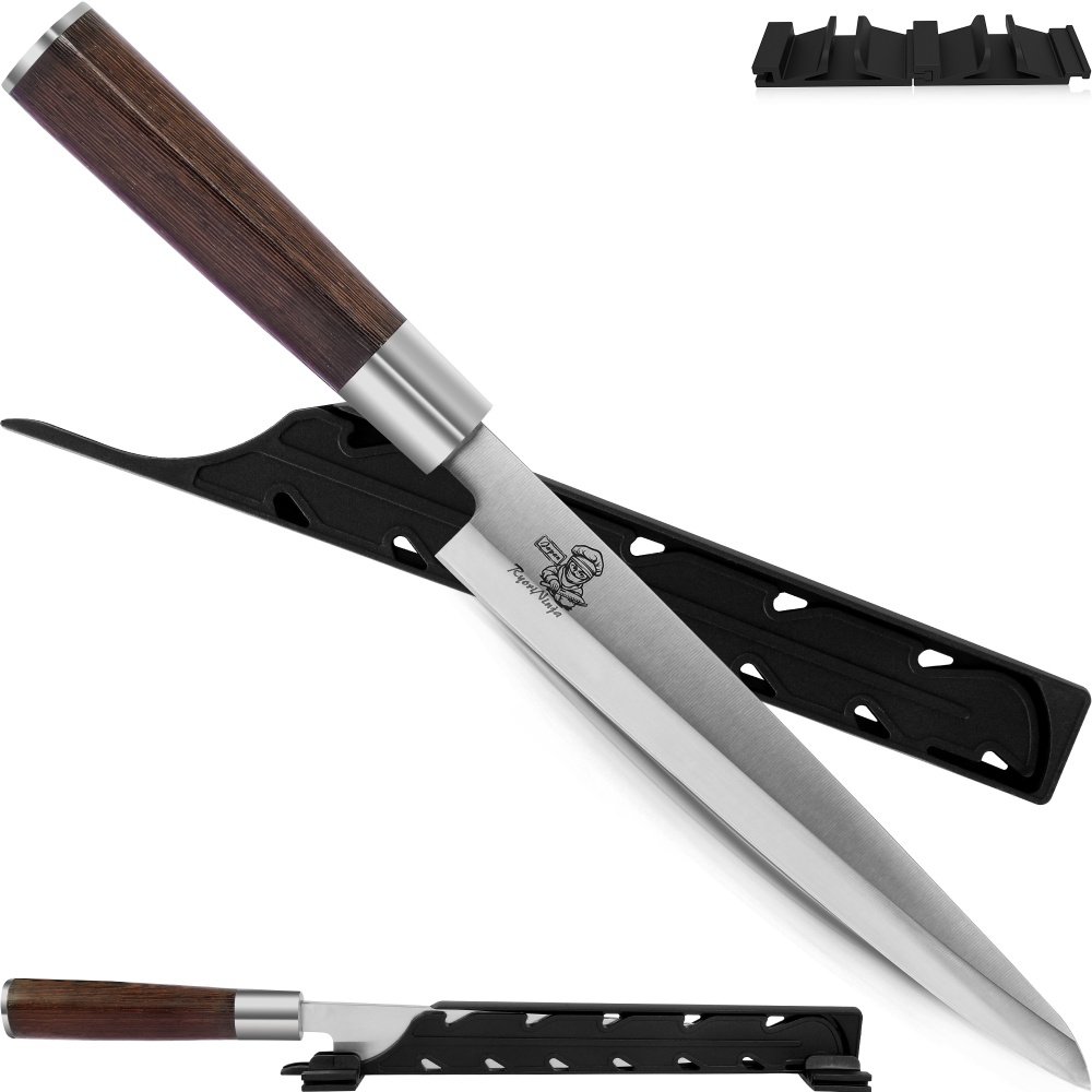 RyoriNinja Dexter Deba Knife Japanese Steel Kitchen Chef Knife, Professional stainless Steel Fish Fillet Knife for cooking with Gift Box for Men and Women