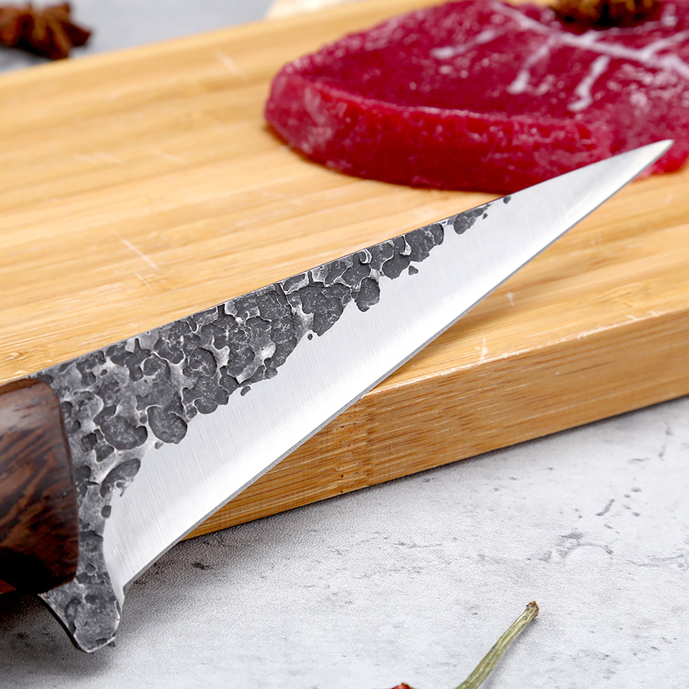 FULLHI Best Butcher Knife Set Hand Forged chef knife Boning Knife With Sheath High Carbon Steel Carving Knife Fish Knife Chef Knife For Kitchen, Camping, BBQ Knife set