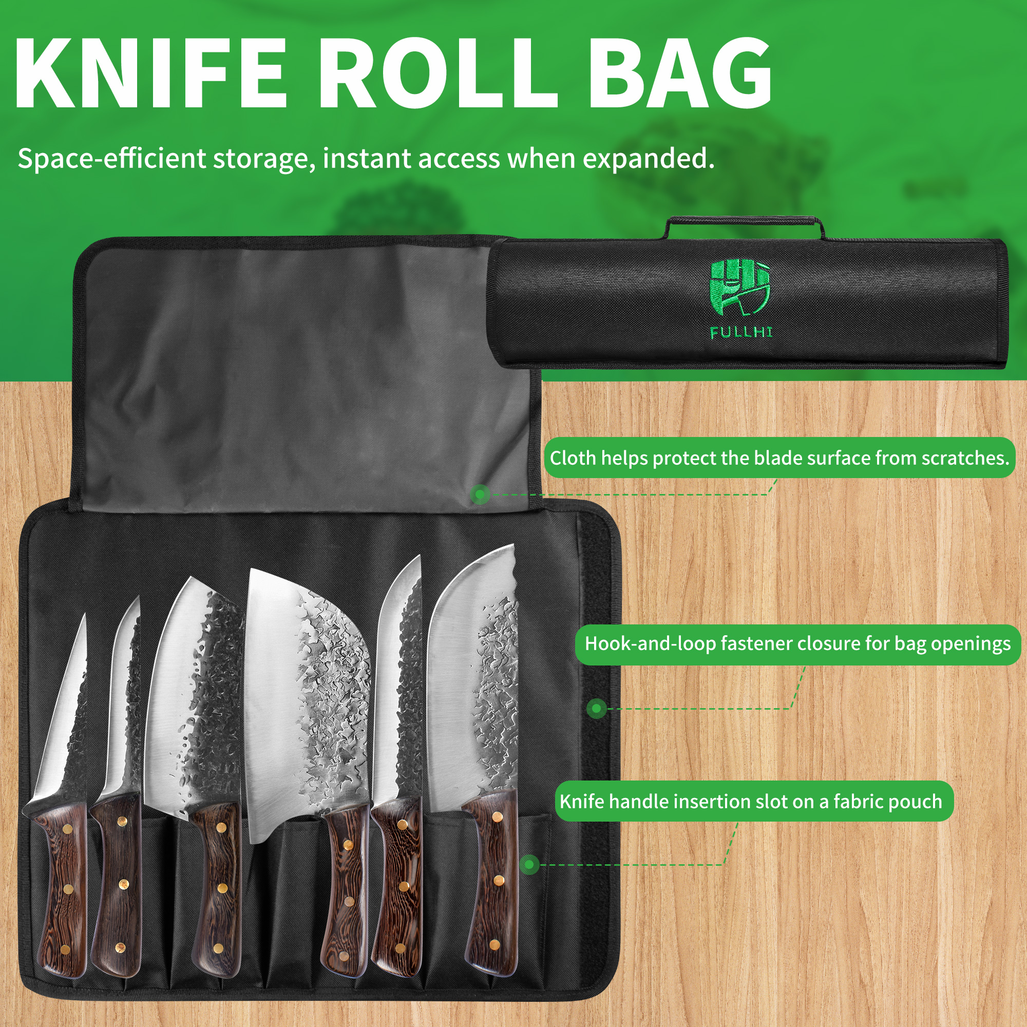 12pcs Butcher Knife Set Hand Forged chef knife Boning Knife With