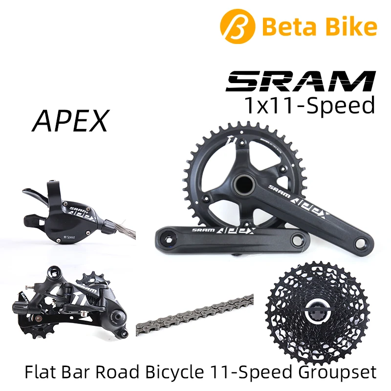 SRAM APEX 1x11 11 Speed Road Bicycle Crank Set GXP with 40t 42t