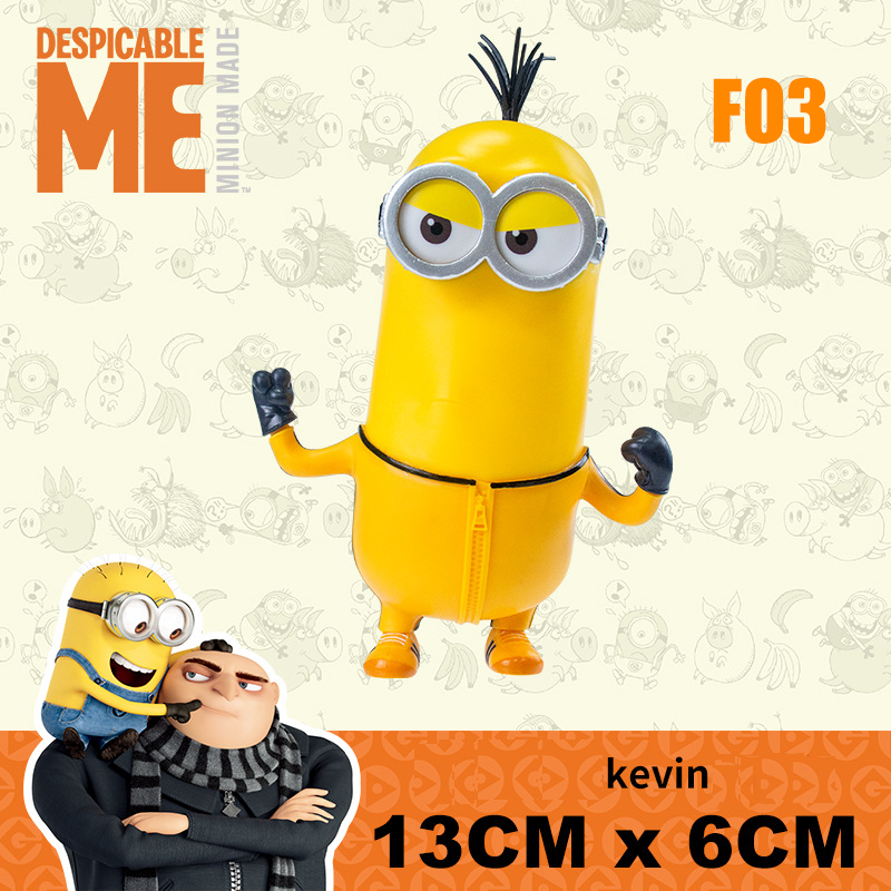 Minions Action Figures Bob Kevin Stuart Movable Model Toys Cute Collectible Desk Decor Gift for Kids Fans