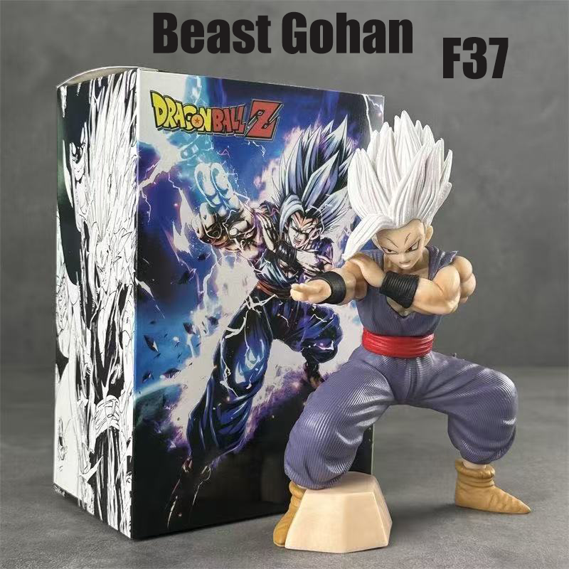 Dragon Ball Gohan Figures White-Haired  Beast Gohan Collectible Statues with Dynamic Poses Perfect for Anime Fans and Collectors
