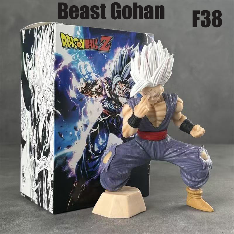 Dragon Ball Gohan Figures White-Haired  Beast Gohan Collectible Statues with Dynamic Poses Perfect for Anime Fans and Collectors
