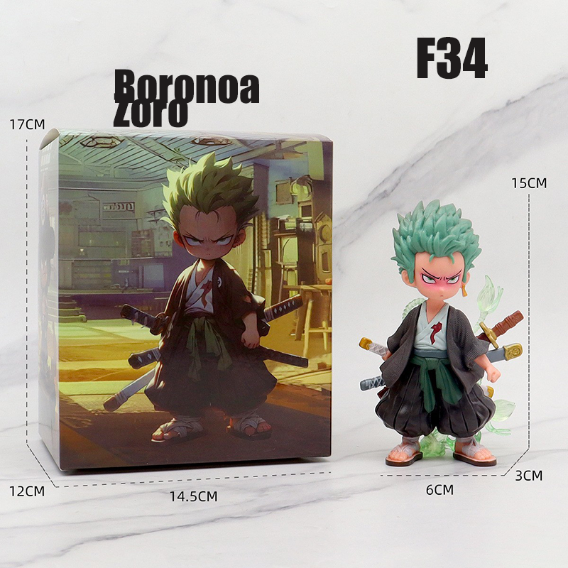 One Piece Roronoa Zoro Three Sword Style Figure Three Thousand Worlds Anime Model Desktop Decoration