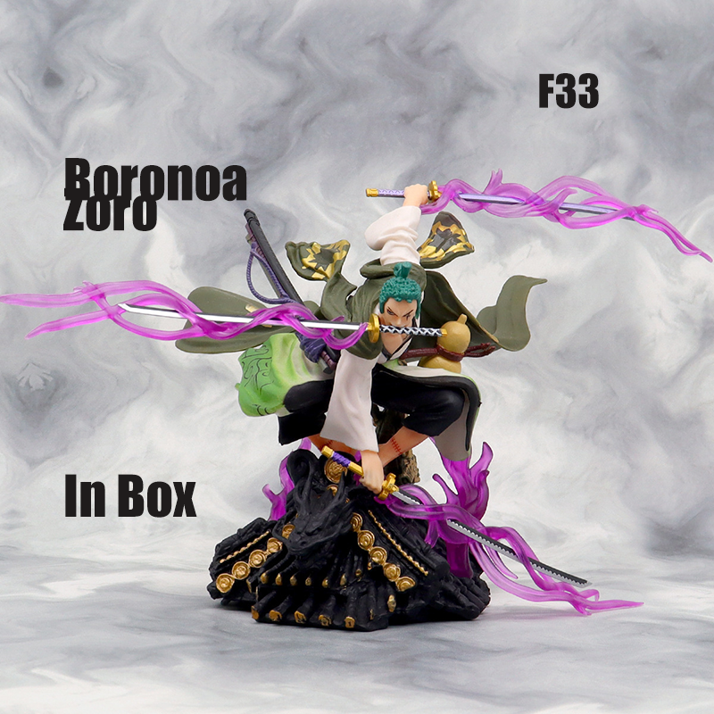 One Piece Roronoa Zoro Three Sword Style Figure Three Thousand Worlds Anime Model Desktop Decoration