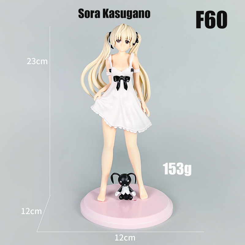 Kasugano Sora Anime Figure – Lifting White Skirt Edge Collectible Figurine, PVC Model Toy Cute Otaku Display Statue for Anime Fans