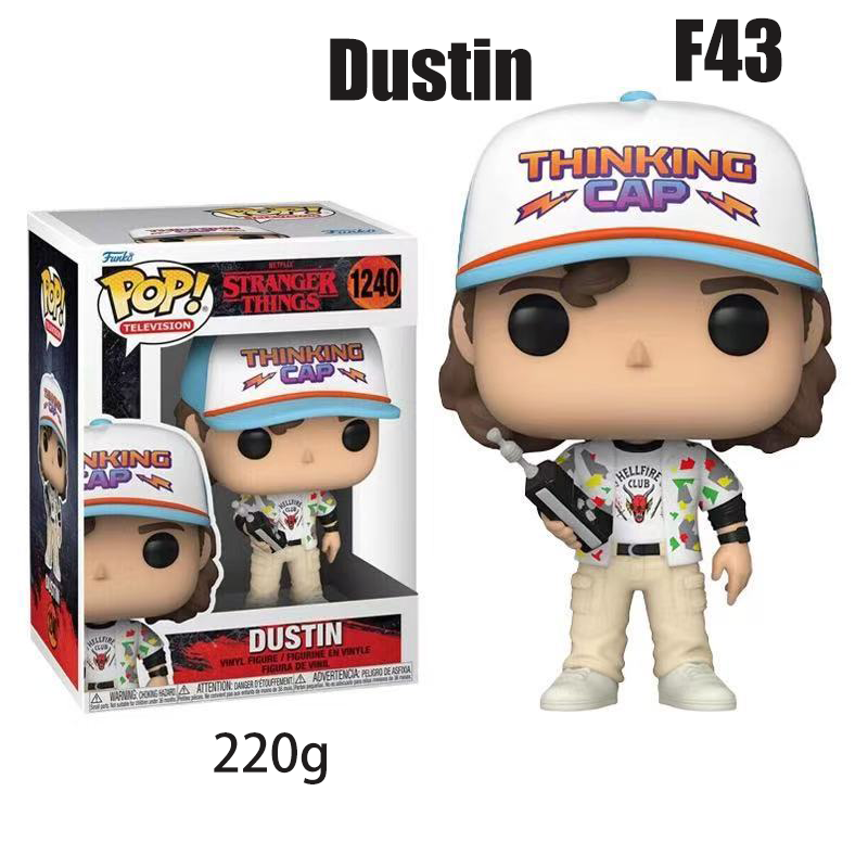 Stranger Things Season 4 Action Figures – Collectible Dustin, Steve, Eddie & Robin Figurines for Fans, Desk Display & Gifts