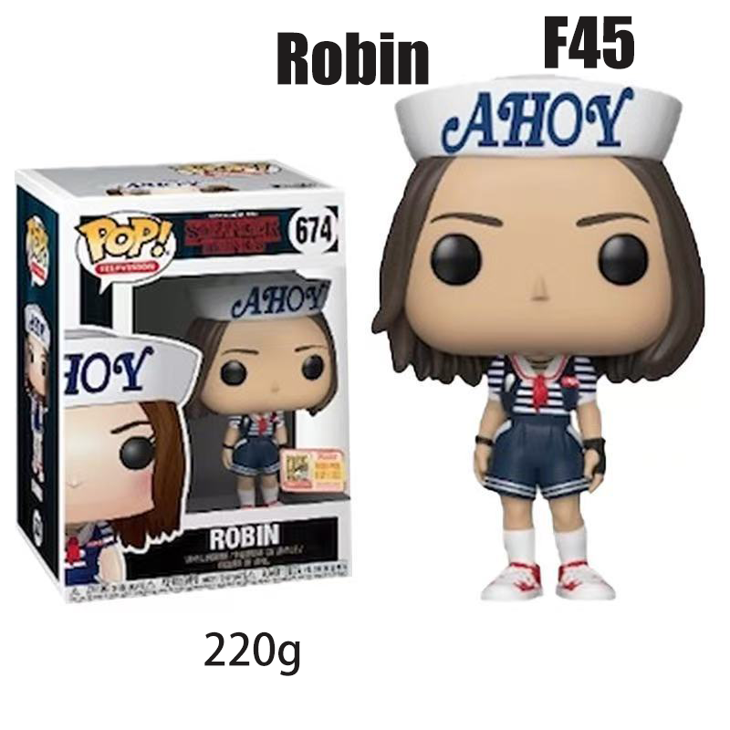 Stranger Things Season 4 Action Figures – Collectible Dustin, Steve, Eddie & Robin Figurines for Fans, Desk Display & Gifts