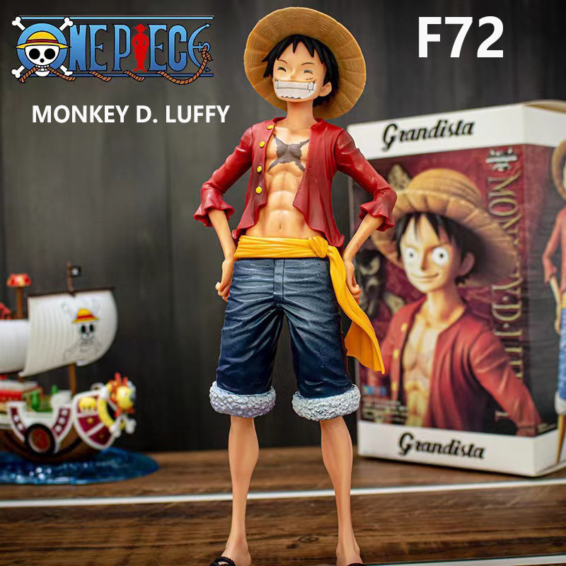 Monkey D. Luffy Statue Action Figure Confident Smile One Piece Inspired Minifigure Building Blocks Toy Third Party Collectible Gift