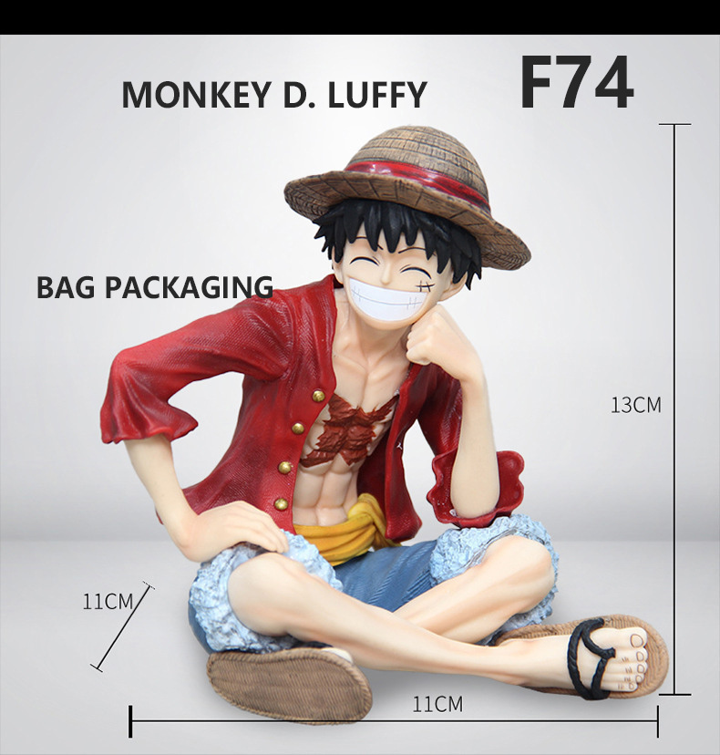 Monkey D. Luffy Statue Action Figure Confident Smile One Piece Inspired Minifigure Building Blocks Toy Third Party Collectible Gift