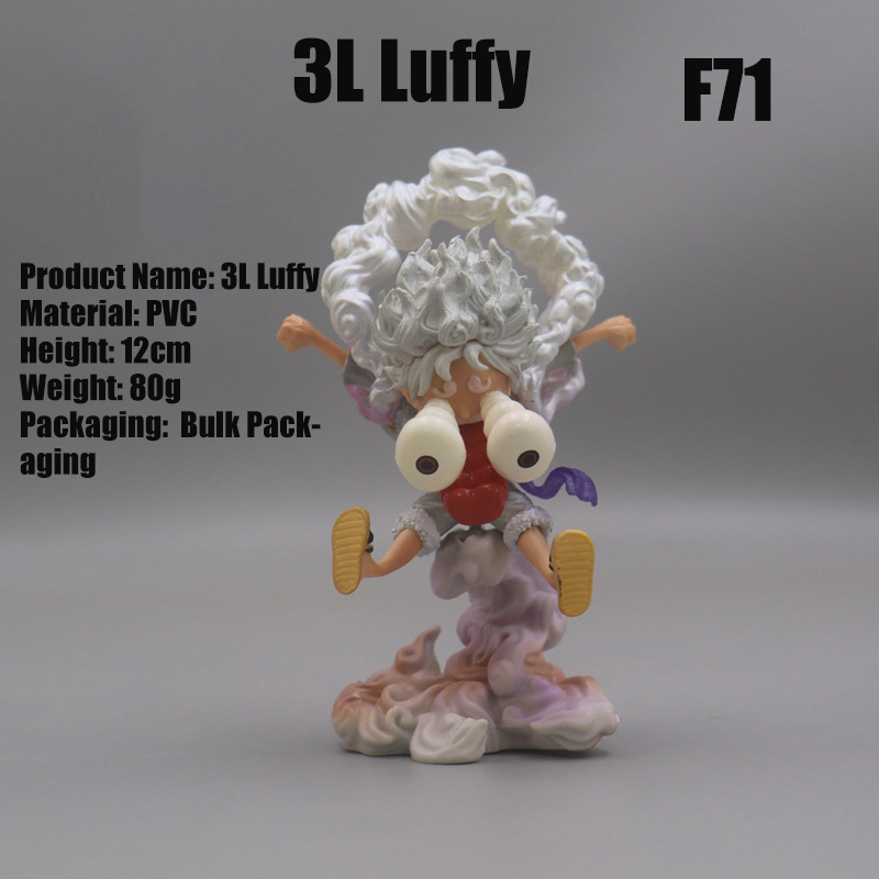 One Piece Anime Pirate 3L YZ Nika Luffy Gear 5 Sun God PVC Statue  Figure Model Fan Made Non-Official Third Party Collectible Toy