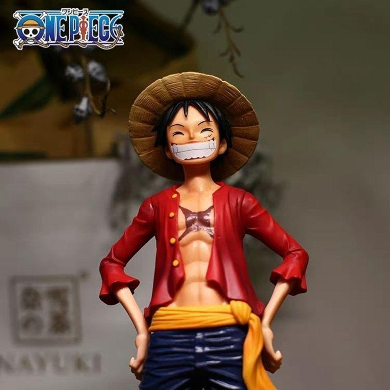Monkey D. Luffy Statue Action Figure Confident Smile One Piece Inspired Minifigure Building Blocks Toy Third Party Collectible Gift