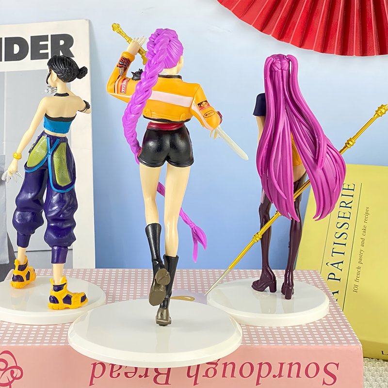 K-POP Demon Hunter Girl Group Figure Set Mira Zoe Lumi Collectible Toy Model Doll Non-Official Third-Party Fan Made Gift
