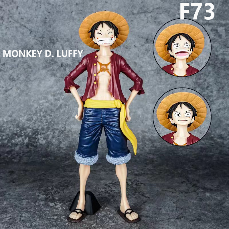 Monkey D. Luffy Statue Action Figure Confident Smile One Piece Inspired Minifigure Building Blocks Toy Third Party Collectible Gift