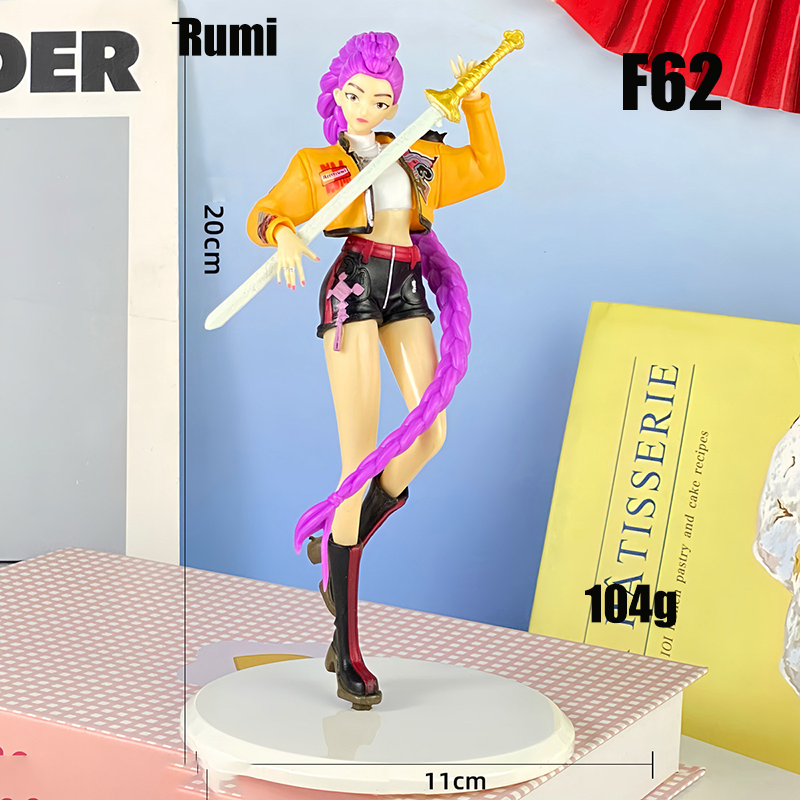 K-POP Demon Hunter Girl Group Figure Set Mira Zoe Lumi Collectible Toy Model Doll Non-Official Third-Party Fan Made Gift