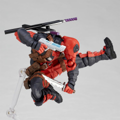 Deadpool 2.0 Action Figure Grey Red Yamaguchi Style Movable Joint Marvel Hero PVC Collectible Model Unofficial Third-Party