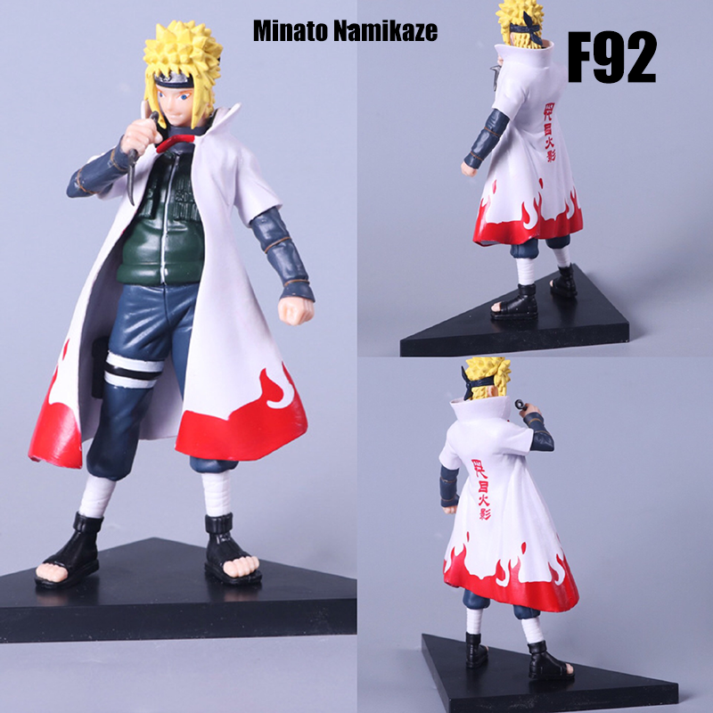 Naruto Anime Action Figure Set Naruto Kakashi Minato Gaara PVC Collectible Statues Model Toys Gift for Fans Display