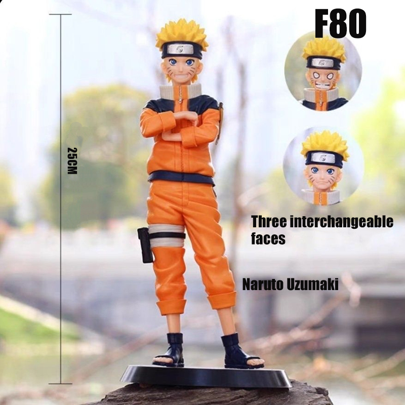 Naruto  Action Figure Uchiha Sasuke Kakashi Young Naruto 49th Hokage PVC Anime Collectible Model Unofficial Third-Party Display