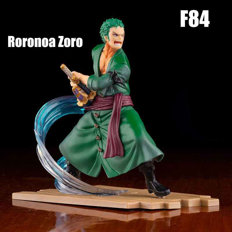 One Piece Roronoa Zoro vs Sanji Action Figure Battle Scene Anime PVC Collectible Model LFS Log Style Boxed Unofficial Third-Party